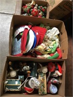 3 BOX LOT MISC CHRISTMAS DECORATIONS