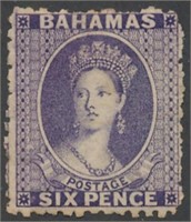 BAHAMAS #14a MINT AVE NG SHORT PERFS