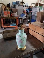 Green floral lamp