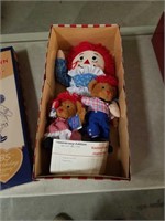 Raggedy Ann and raggedy bear dolls anniversary
