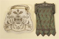 Whiting Vintage Mesh Purse & Beaded Purse