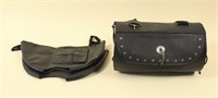 Leather Barrel Saddle Bag & Dual Flap Saddle Bag