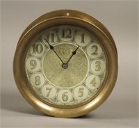 Vintage Brass Ship's Bell Clock