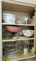 Contents of kitchen cabinet section