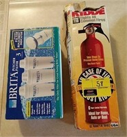 Brita Filters & Fire Extinguisher