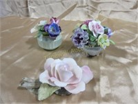 Three small Florals