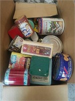 Box of Tins- Cracker Jacks, M&M & More