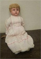 Antique German Tin Faced Doll- Neat