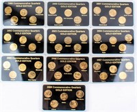 Coin 50 States Commemorative Quarter Set Gold Ed.