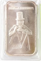 Coin 1 Troy Ounce Silver Bar "W.C. Fields"