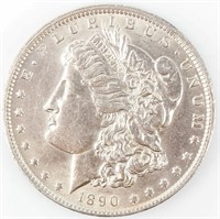 Coin 1890-O Morgan Silver Dollar Almost Unc.