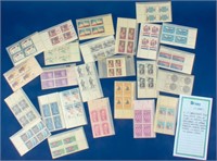 Stamps U.S. Postage 5¢ Commemorative Plate Blocks