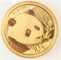 Coin 2018 Gold 1 Gram Panda Proof