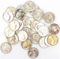 Coin 28 Silver Bicentennial Quarters Proof / BU