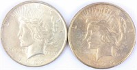 Coin 2 Peace Silver Dollars 1922 & 1925
