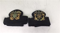 Pair of naval hat decorations