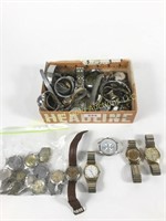 Lot; Assorted wristwatches and parts