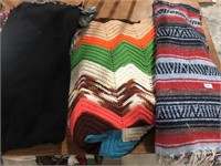 Lot Of Three Afghans and Throws