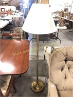 Brass Finish Swingarm Floor Lamp