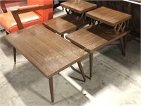 Three-Piece Retro Coffee and End Table Set