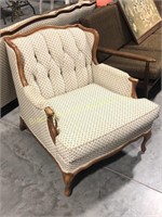 Retro Style Tufted Back Chair, Matches Sofa