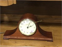 Seth Thomas Mahogany Humpback Mantle Clock