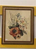 25 x 29 Framed Floral Print
