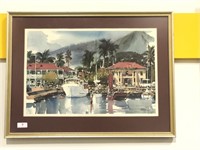 19 1/2 x 26 Framed Hawaii Watercolor Print