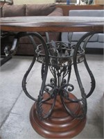 Very nice Wrought Iron Round Tall Accent Table