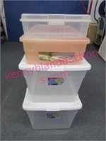 4 storage containers (small to large)