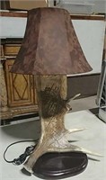Moose antler lamp