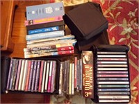 ASSORTMENT OF CDS & VHS TAPES