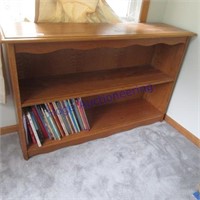 2 shelf bookshelf with kids books