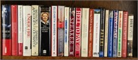 21 signed books: Margaret Thatcher, Giuliani, etc