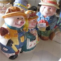 2 pig cookie jars;(Mr & Mrs Gardener,