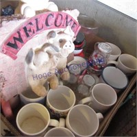Coffee mugs & door stop