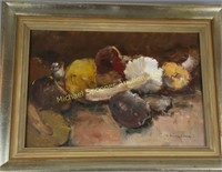 CZECH OIL ON BOARD - SIGNED INDISTINCTLY