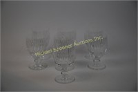 SEVEN WATERFORD WINE GLASSES - MAUREEN PATTERN