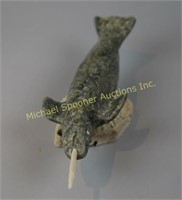SIMEONIE A. - INUIT NARWHAL CARVING