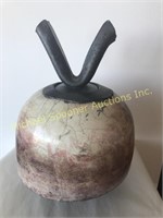 TOM SMITH - RAKU POTTERY LIDDED VESSEL