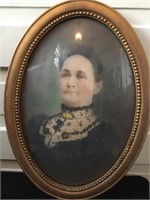 Portrait of a lady (“Elizabeth Davis”) in oval