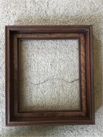 Antique walnut deep frame.  14 1/2“ x 16 1/2“.