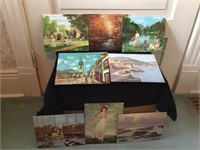 Lot of eight prints on light board of various