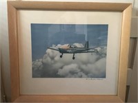 Framed colour photograph of the deHavilland