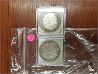 1890 MORGAN SILVER DOLLAR & 1889 MORGAN SILVER $