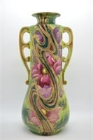 Antique Bohemian Porcelain Gilt Vase