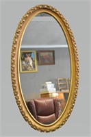 Vintage Oval Wall Mirror