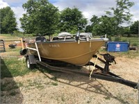 16 FT CHEROKEE BOAT W/ 150HOP BOAT MOTOR