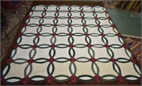 Hand-sewn Double-band Pattern Quilt