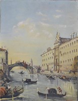 O/B Venetian Canal Scene after Bouvard
